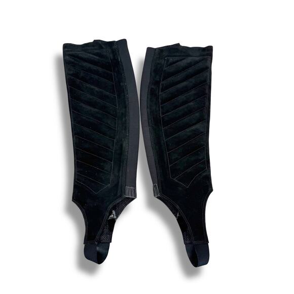 Ariat half chaps ST black leather quilted comfort fit stretch riding small tall - Picture 5 of 14